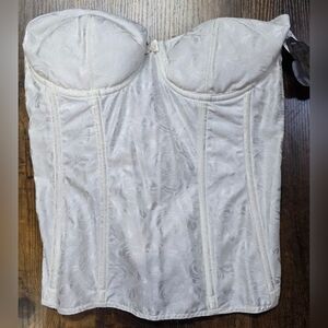 Elegant White Bustier Corset